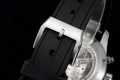 IWC Pilot 41mm Black Dial Steel Case Rubber Strap