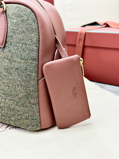 LP 2026 Needle Bag Countryside Sage mix Burnt Tan Cashmere Leather