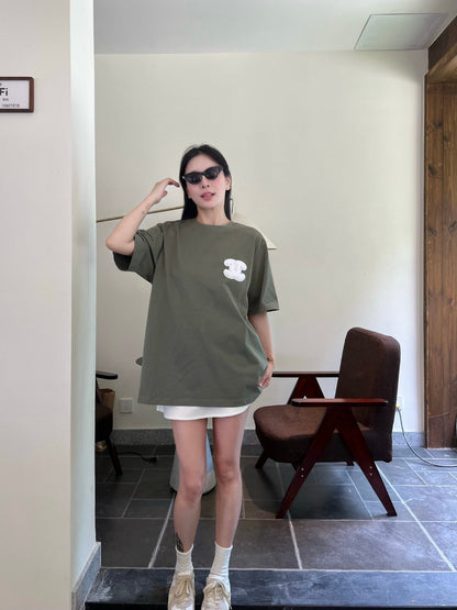 CC 2026  Short-Sleeve T-Shirt Light Olive Green Cotton 645989
