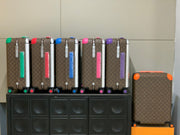 LV 2025 Horizon 55 Monogram Suitcase Brown Mix Colors Canvas Cowhide 273953