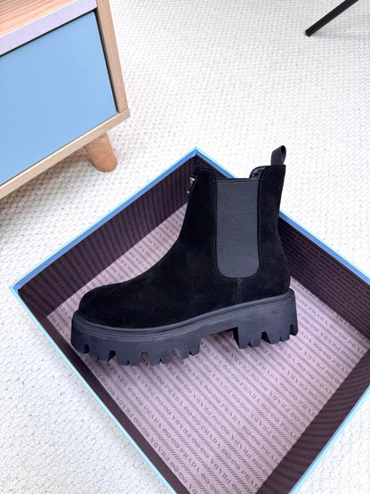 PRA ankle boots black suede 443663