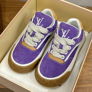 LV 2026 Tilted Sneaker Purple Suede Leather 594934