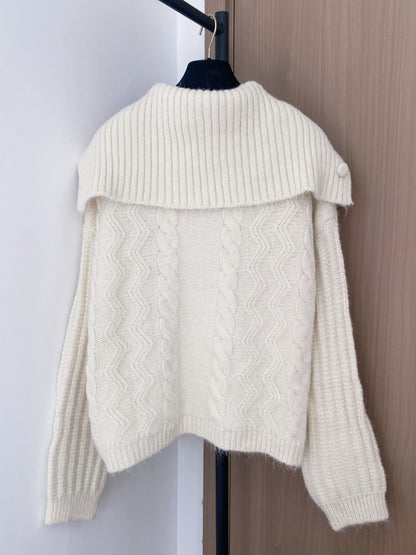 Miumiu 2025  Cardigan White Wool Polyester