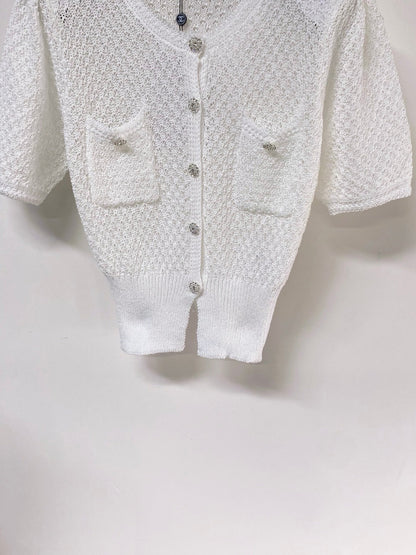 Chanel 2026 Knit Cardigan Tops Laine Wool 375026