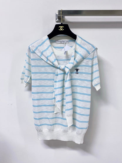 Dior 2026 Polo Shirt Featuring A Tie-neck Detail Acrylic 479903