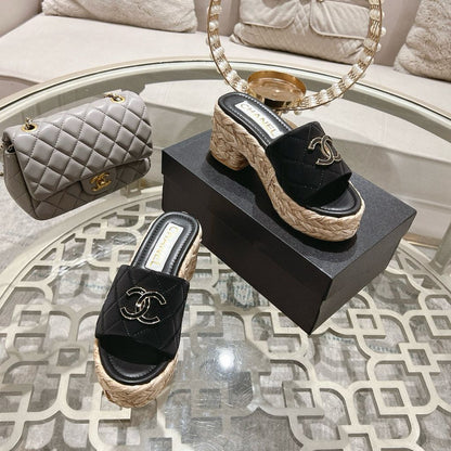 CC Espadrilles Platform Canvas
