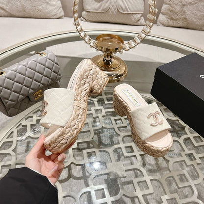 CC Espadrilles Platform Canvas