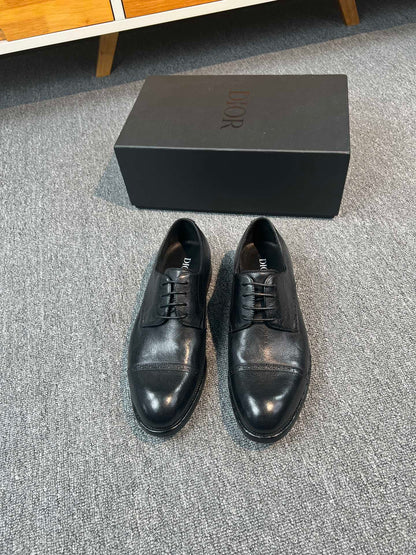 CD TIMELESS OXFORD BLACK EMBOSSED CALFSKIN