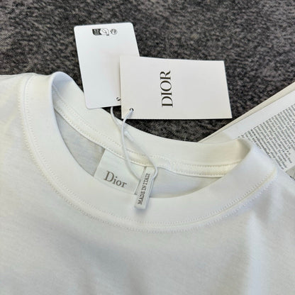 Dior 2026 Blue Bow Short-Sleeve T-Shirt Cotton 374773