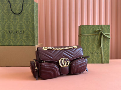 Gucci Marmont Bag Rosso Ancora Red Leather 244246