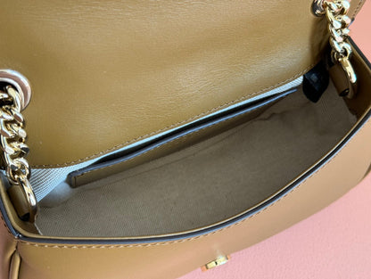 Gucci Blondie Small Shoulder Bag 26 Brown Suede Calfskin 272178