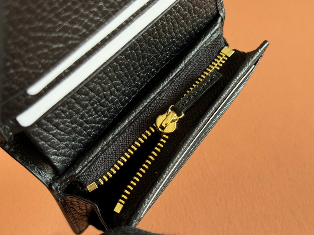 Gucci Marmont Wallet Ebony mix Black Canvas Leather 250957