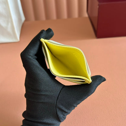 Gucci Marmont Card Wallet Yellow Calfskin 254962