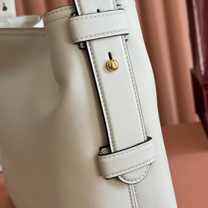 Gucci Beatrix Handbag 35 White Cowhide  272127