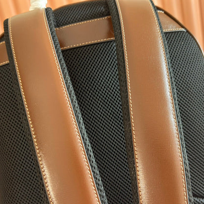 GG 2025 GG Supreme Backpack Ebony mix Brown Canvas Leather 273683