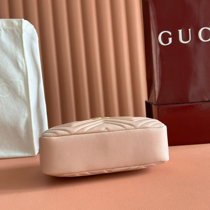 GG 2025 Mamont Bag 24cm Pink Gold Lambskin 273725