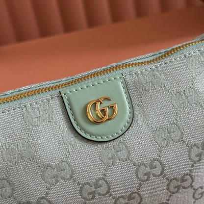 Gucci 2026 Vanity GG-Canvas Mini Top Handle Bag Green Canvas Leather 280780