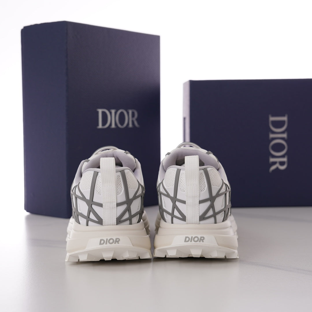 CD B31 SNEAKER WHITE AND GRAY MESH FABRIC