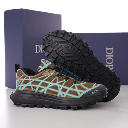 CD B31 SNEAKER BROWN AND MINT MESH FABRIC