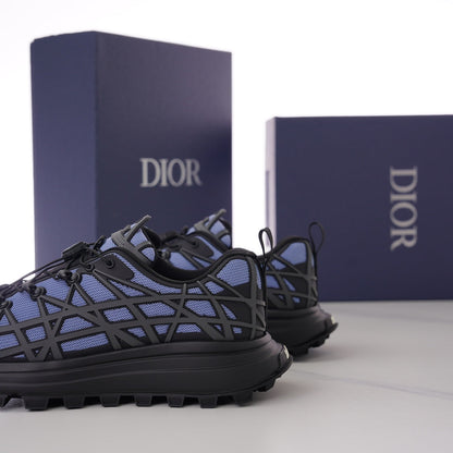 CD B31 SNEAKER BLACK AND PURPLE MESH FABRIC