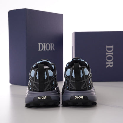 CD B31 SNEAKER BLACK AND CERULEAN MESH FABRIC
