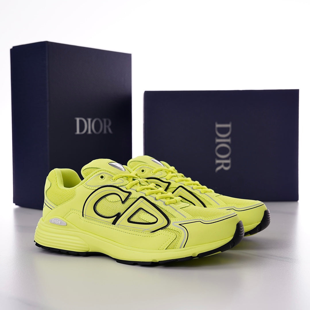 CD B30 SNEAKER CHARTREUSE MESH FABRIC