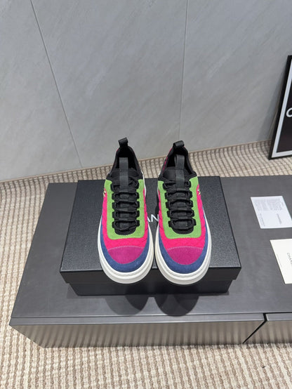 Chanel 25 Sneaker Multicolor Suede 540302