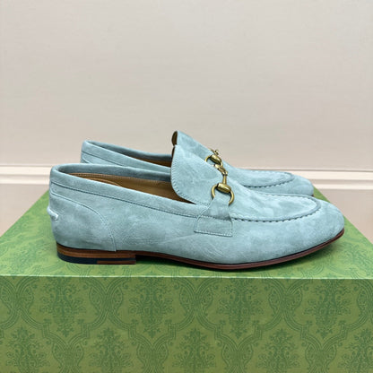 GG Men's Jordaan Loafer Light Blue Suede 575860