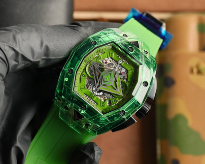 Hublot Big Bang Sang Bleu Green Ceramic 42MM Watch