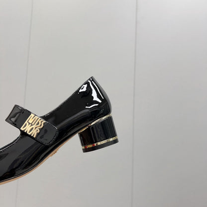 Miss Dior Pump 45mm In Black Glossy Lambskin 995135