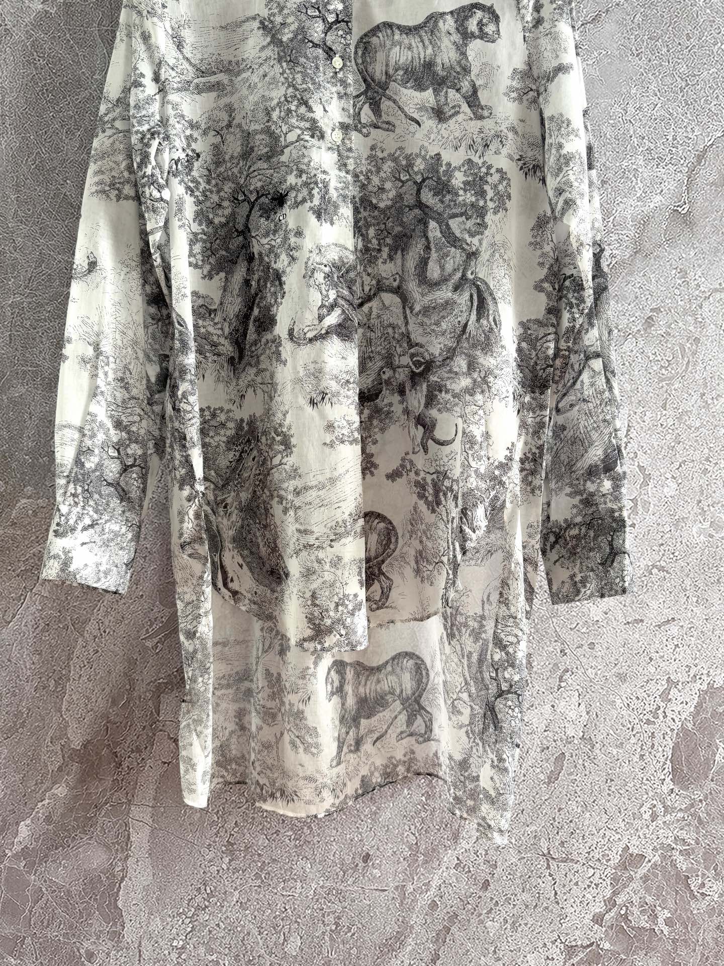 CD Shirt Gray Cotton