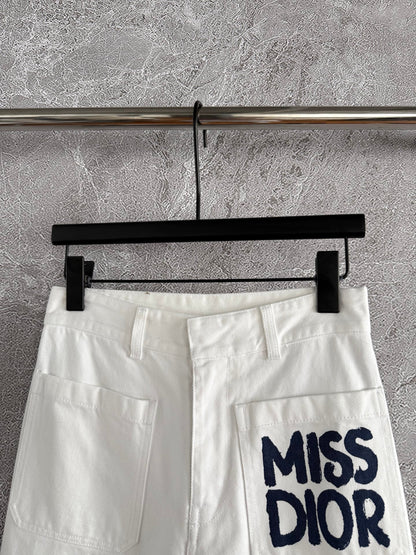 CD MISS DIOR Jeans White Cotton
