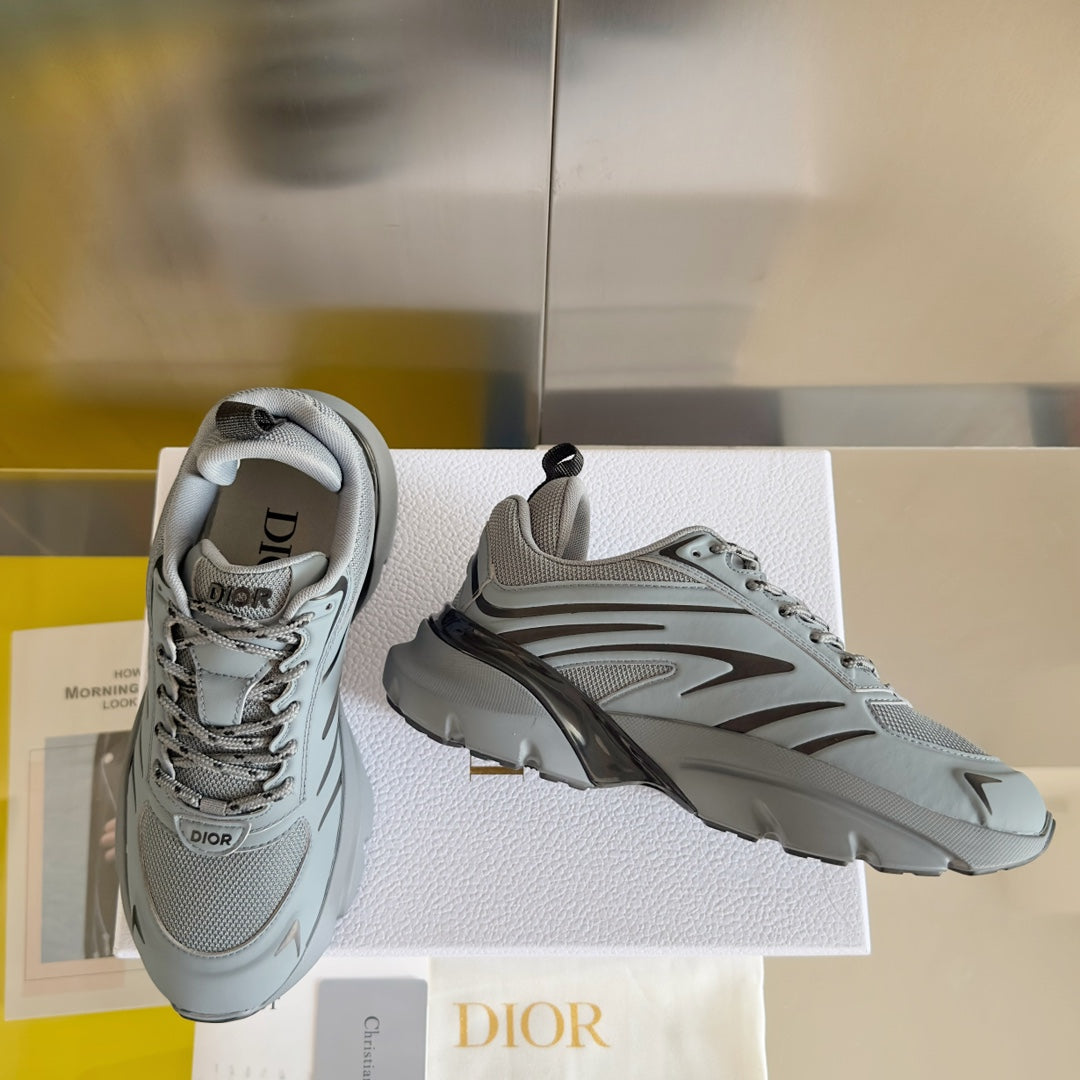 CD B32 SNEAKER GREY BLUE CALFSKIN