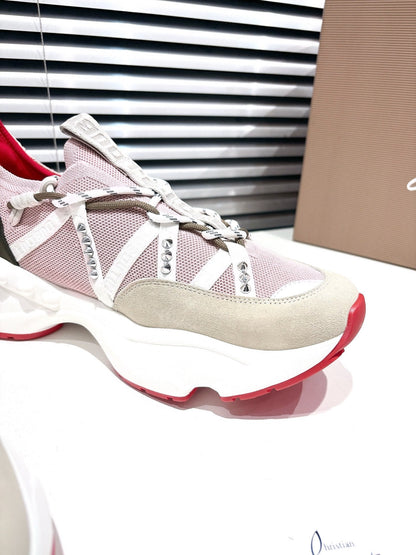 CL 25 Trailnrun Sneaker Pink Calfskin Mesh 323166
