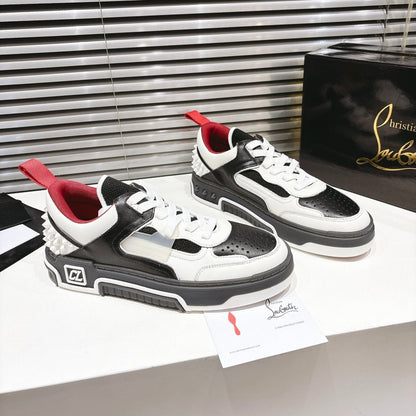 CL 25 Astroloubi Couple's Sneaker Black White Cowhide 323158