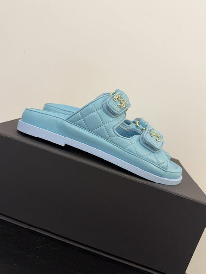 CC 25 Dad Sandal Mule Cloud Blue Calfskin