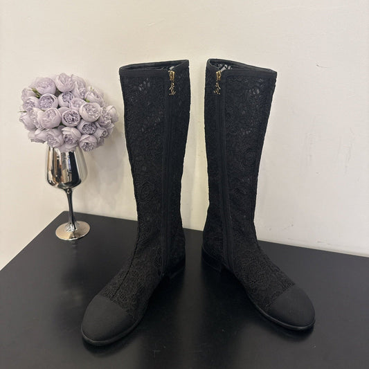 CC 25 Long Boot Black Mesh 354927