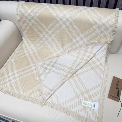 BBR Double-Sided Scarf 190CM Light Beige Cashmere 293317