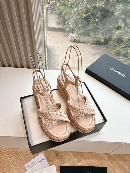 CC Mules Sandals Pink Nude 6cm Lambskin 202887