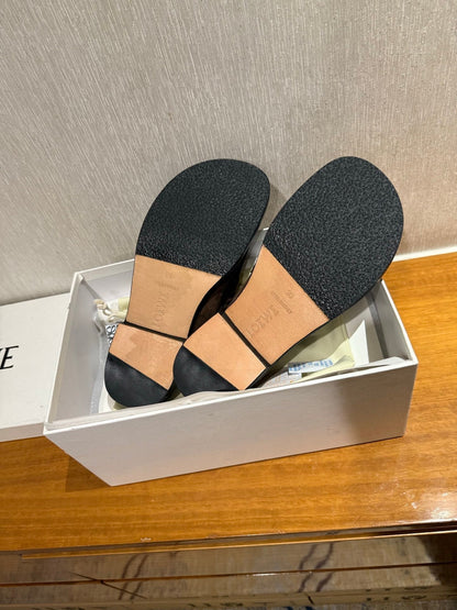 Loewe Campo Mule Dark Brown Slide Suede