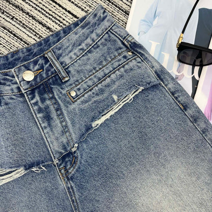 Prada 2026 Short Jean Light Blue Cotton 650231