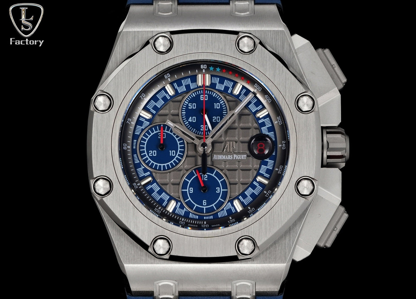 Audemars Piguet Royal Oak Offshore Chronograph 44mm Grey Case Blue Grey Dial