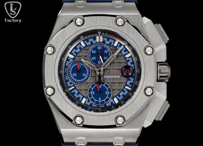 Audemars Piguet Royal Oak Offshore Chronograph 44mm Grey Case Blue Grey Dial