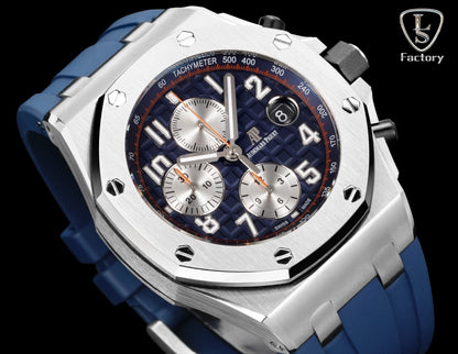 Audemars Piguet Royal Oak Offshore Chronograph 42mm Stainless Steel Blue Grey Dial