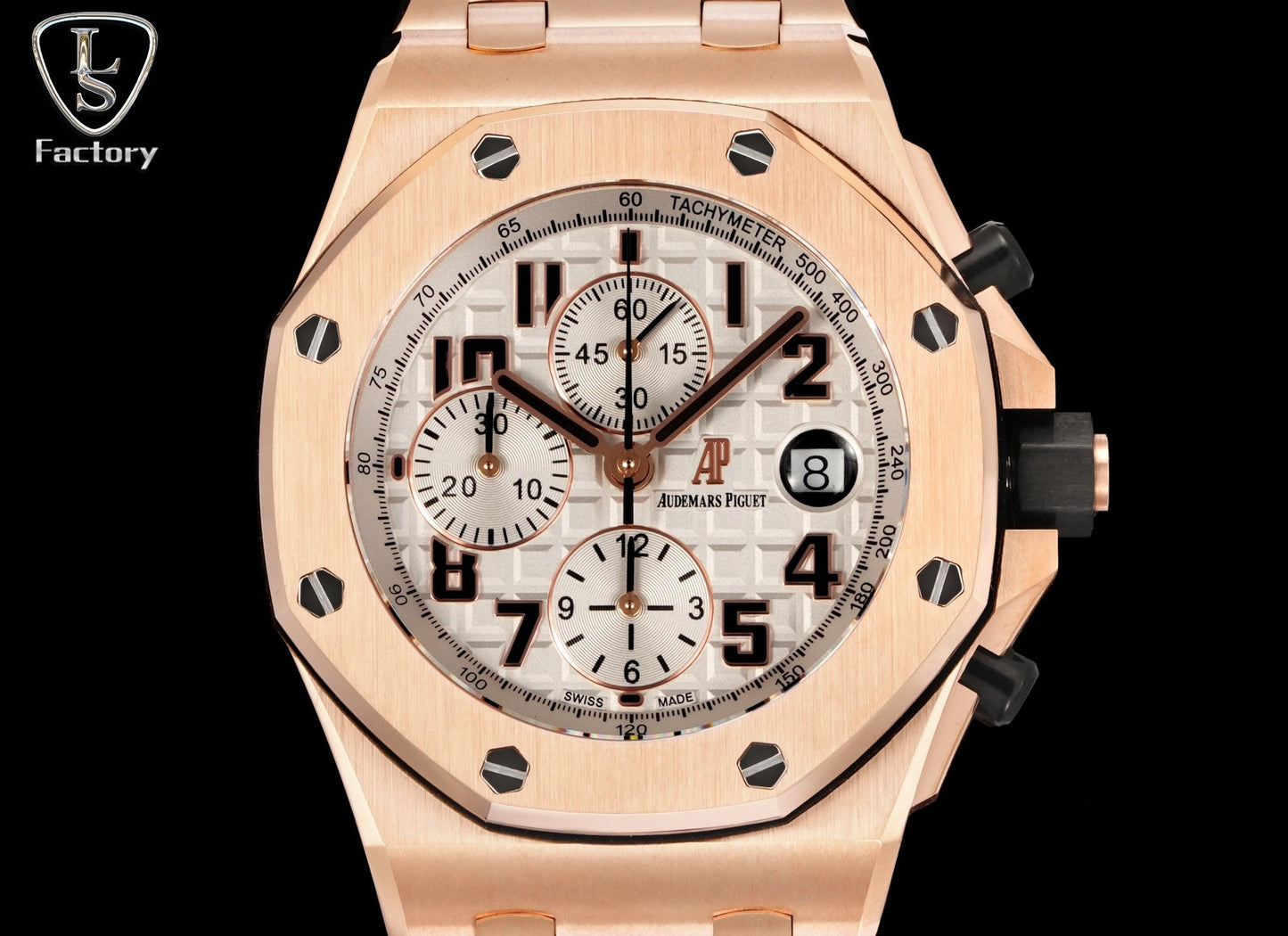 Audemars Piguet Royal Oak Offshore Chronograph 42mm Rose Gold Cream Dial