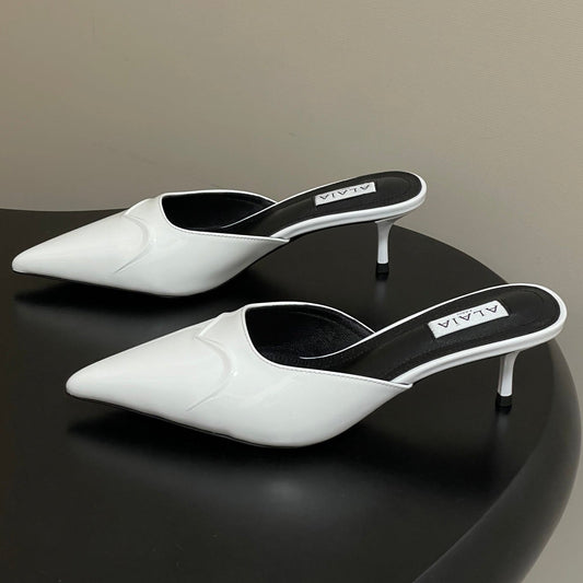Alaia 2026 Mules 65mm Patent Leather 777413