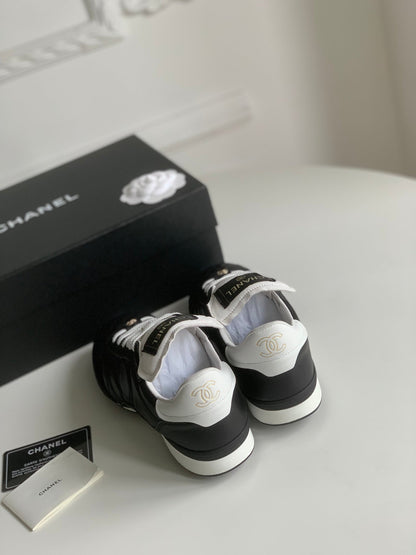 CC Sneaker In Black Lambskin Quilted 143544