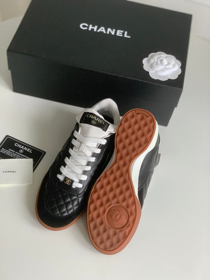 CC Sneaker In Black Lambskin Quilted 143546