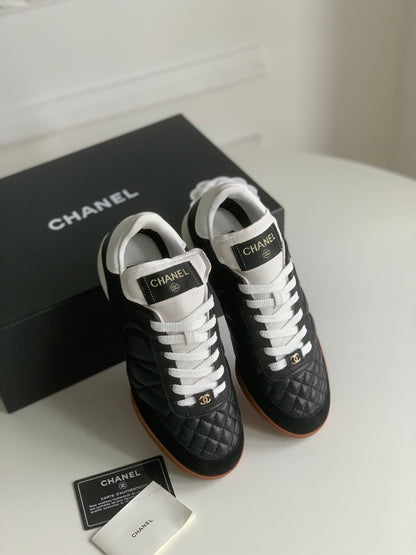 CC Sneaker In Black Lambskin Quilted 143546