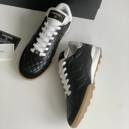 CC Sneaker In Black Lambskin Quilted 143552